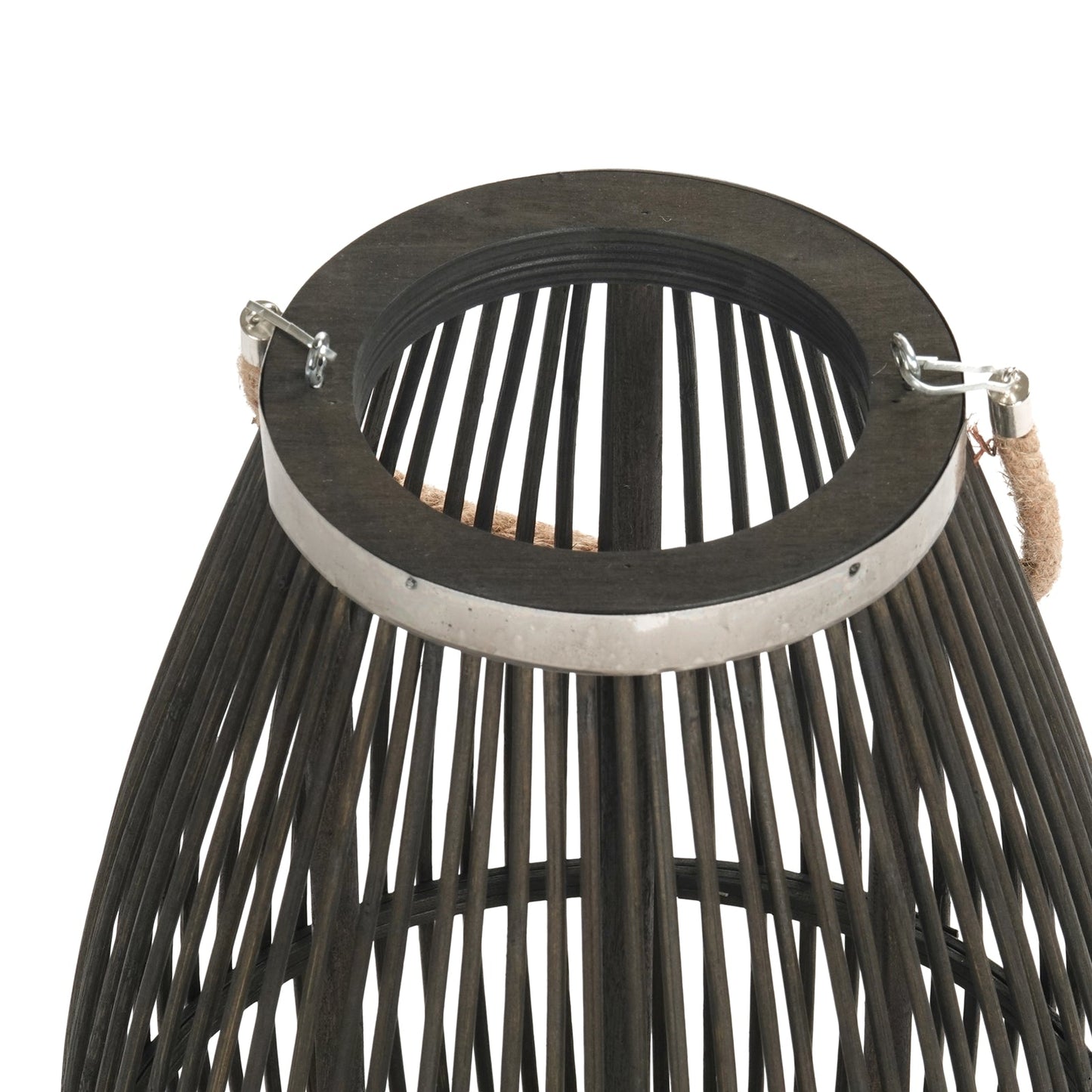 Deko  LATERNE "ZYA" |  Bambus | Natur Windlicht | Größe: 60 cm