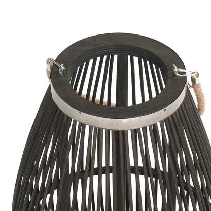 Deko  LATERNE "ZYA" |  Bambus | Natur Windlicht | Größe: 60 cm