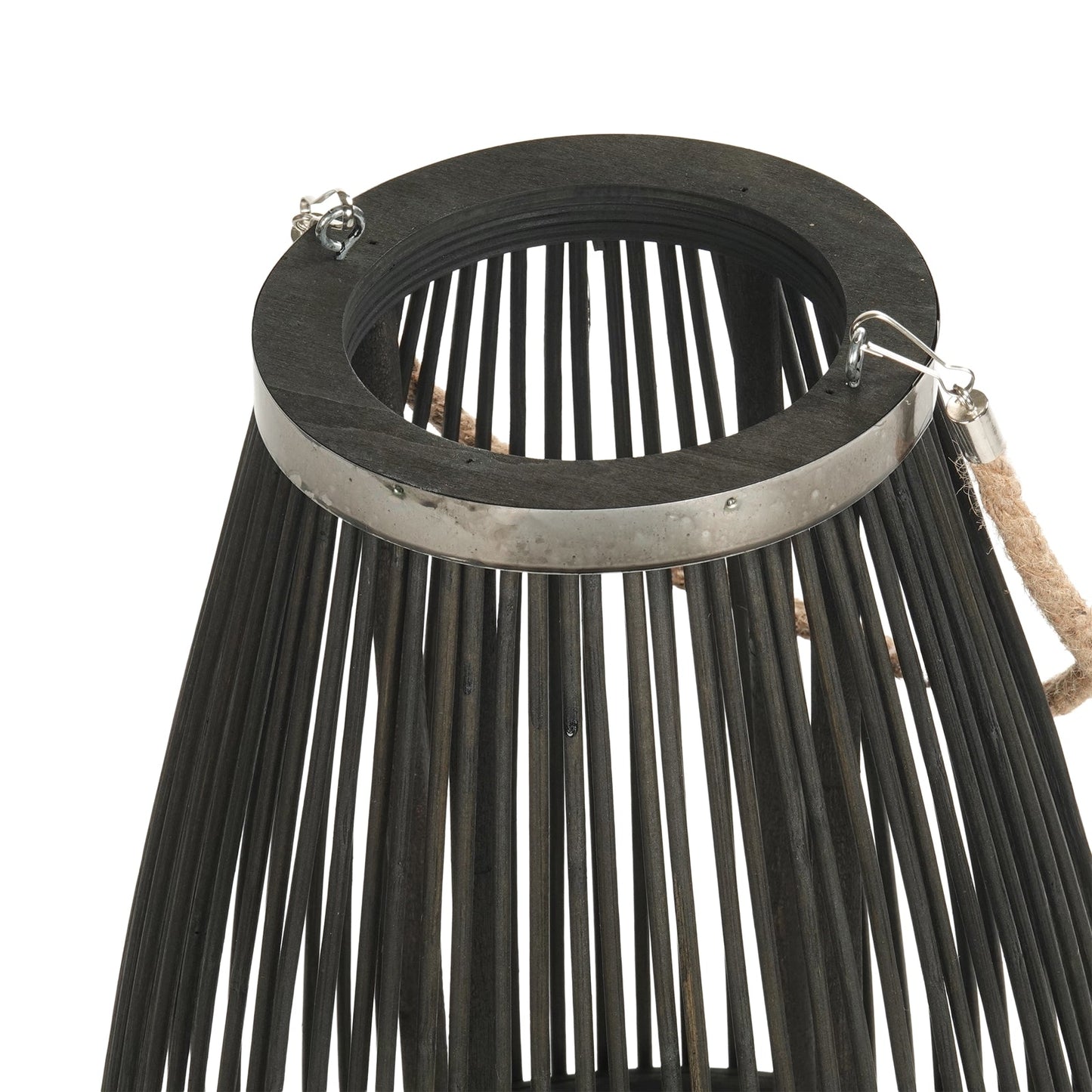 Deko  LATERNE "ZYA" |  Bambus | Natur Windlicht | Größe: 70 cm