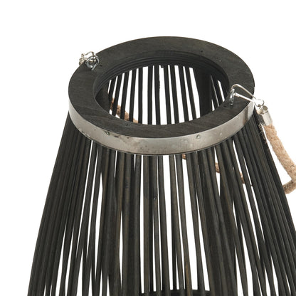 Deko  LATERNE "ZYA" |  Bambus | Natur Windlicht | Größe: 70 cm