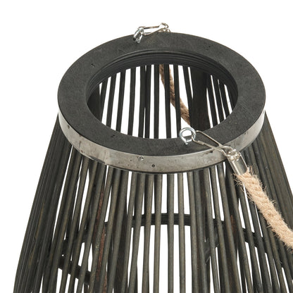 Deko  LATERNE "ZYA" |  Bambus | Natur Windlicht | Größe: 95 cm