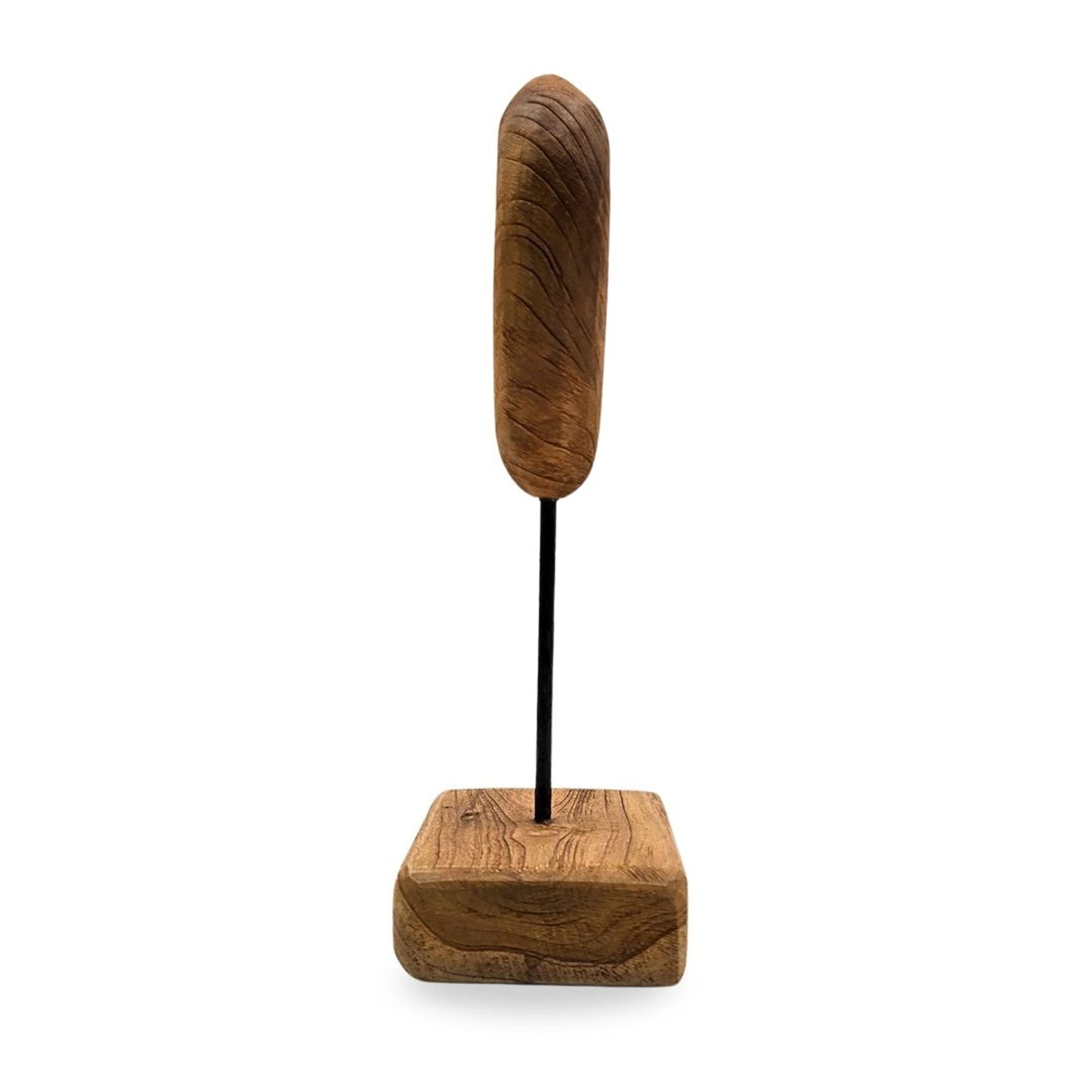 HERZ SKULPTUR "HEARTBEAT" | Teakholz | Wurzelholz Herz Figur