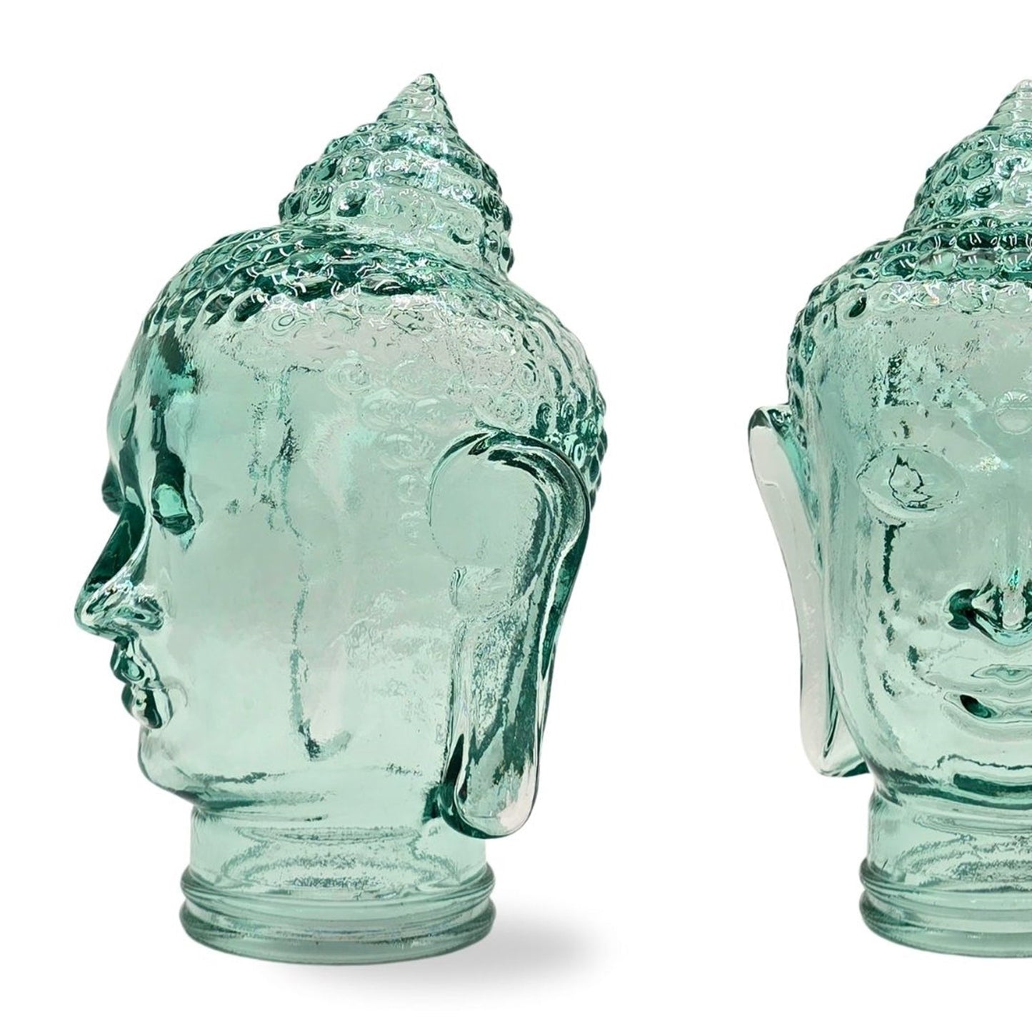 DEKOKOPF BUDDHA | Glas, Dekoration für Garten und Wohnung