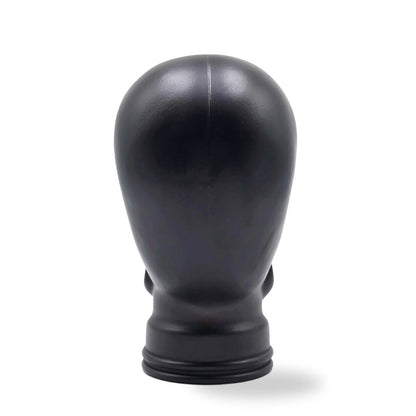 Glas KOPFHÖRERSTÄNDER TOTENKOPF| 26cm Glaskopf Skulptur | Farbe: M01 schwarz