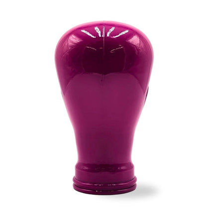 Glas KOPFHÖRERSTÄNDER voll Glanz + matt | 29cm Glaskopf Skulptur | Farbe: OP2 pink