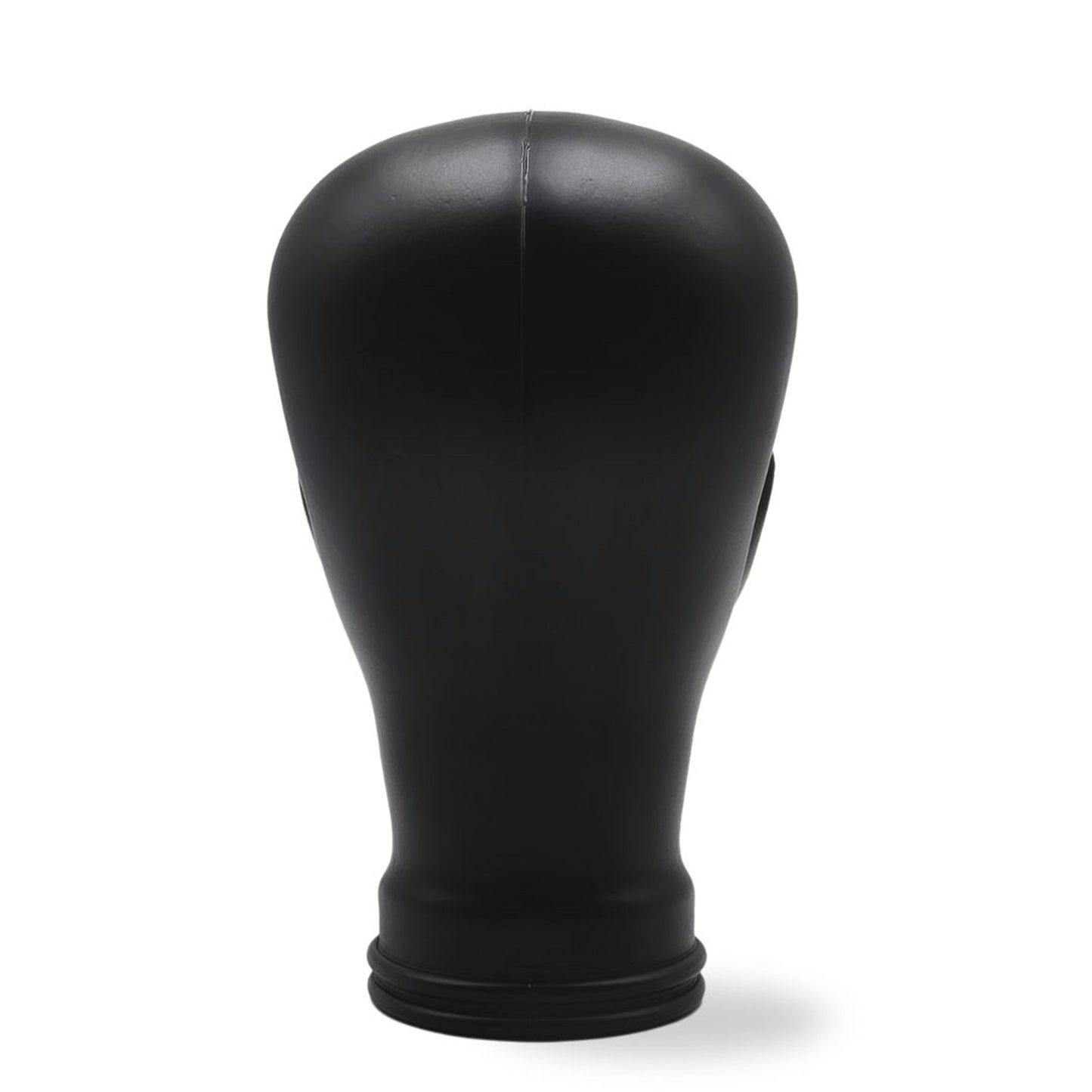 Glas KOPFHÖRERSTÄNDER voll Glanz + matt | 29cm Glaskopf Skulptur | Farbe: M01 schwarz