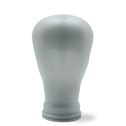 Glas KOPFHÖRERSTÄNDER voll Glanz + matt | 29cm Glaskopf Skulptur | Farbe: M02 weiss