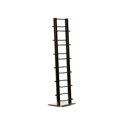 DESIGN CD STÄNDER "TOWER" | schwarz, 92 cm, Metall | für 85 CDs