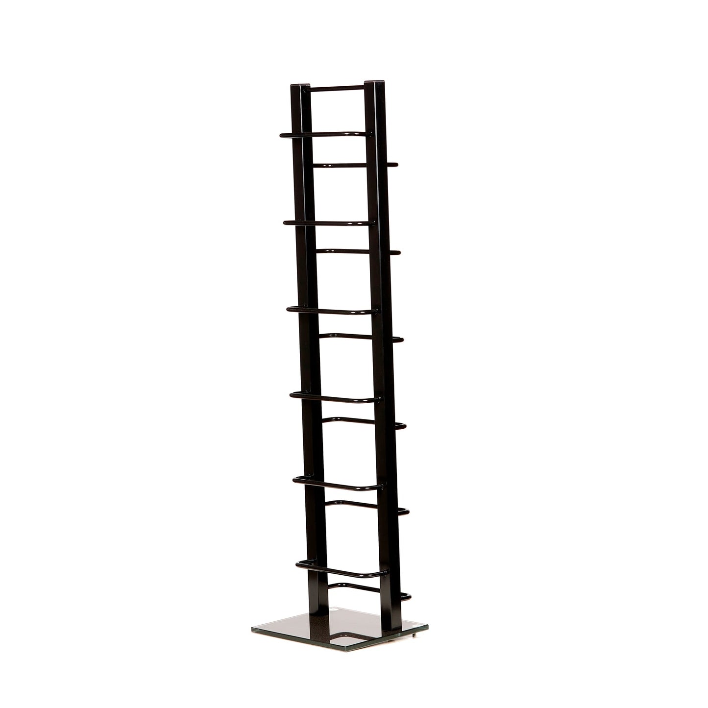 DESIGN CD STÄNDER "TOWER" | schwarz, 92 cm, Metall | für 85 CDs