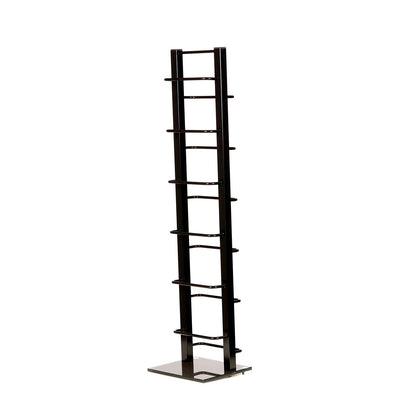 DESIGN CD STÄNDER "TOWER" | schwarz, 92 cm, Metall | für 85 CDs