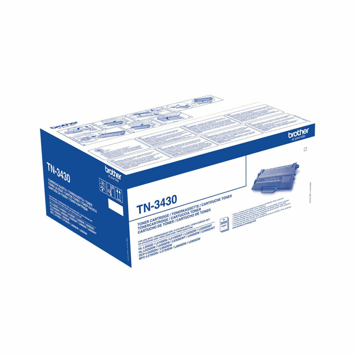 Original Toner Brother TN3430 Schwarz