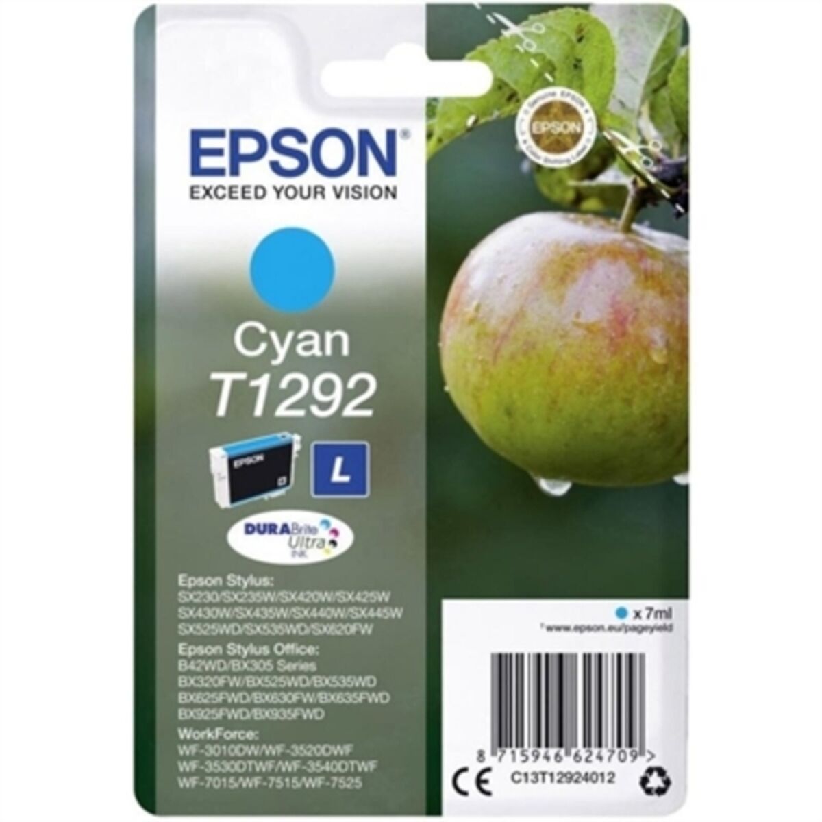 Kompatibel Tintenpatrone Epson T1292 Cartridge Türkis