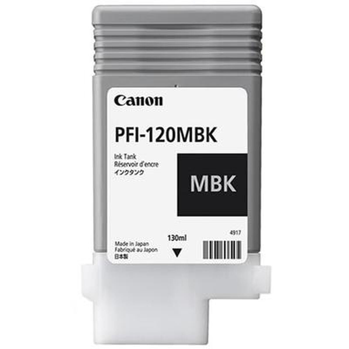 Original Tintenpatrone Canon PFI-120 MBK Schwarz Matte Hinterseite