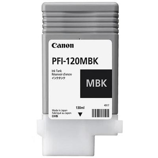 Original Tintenpatrone Canon PFI-120 MBK Schwarz Matte Hinterseite