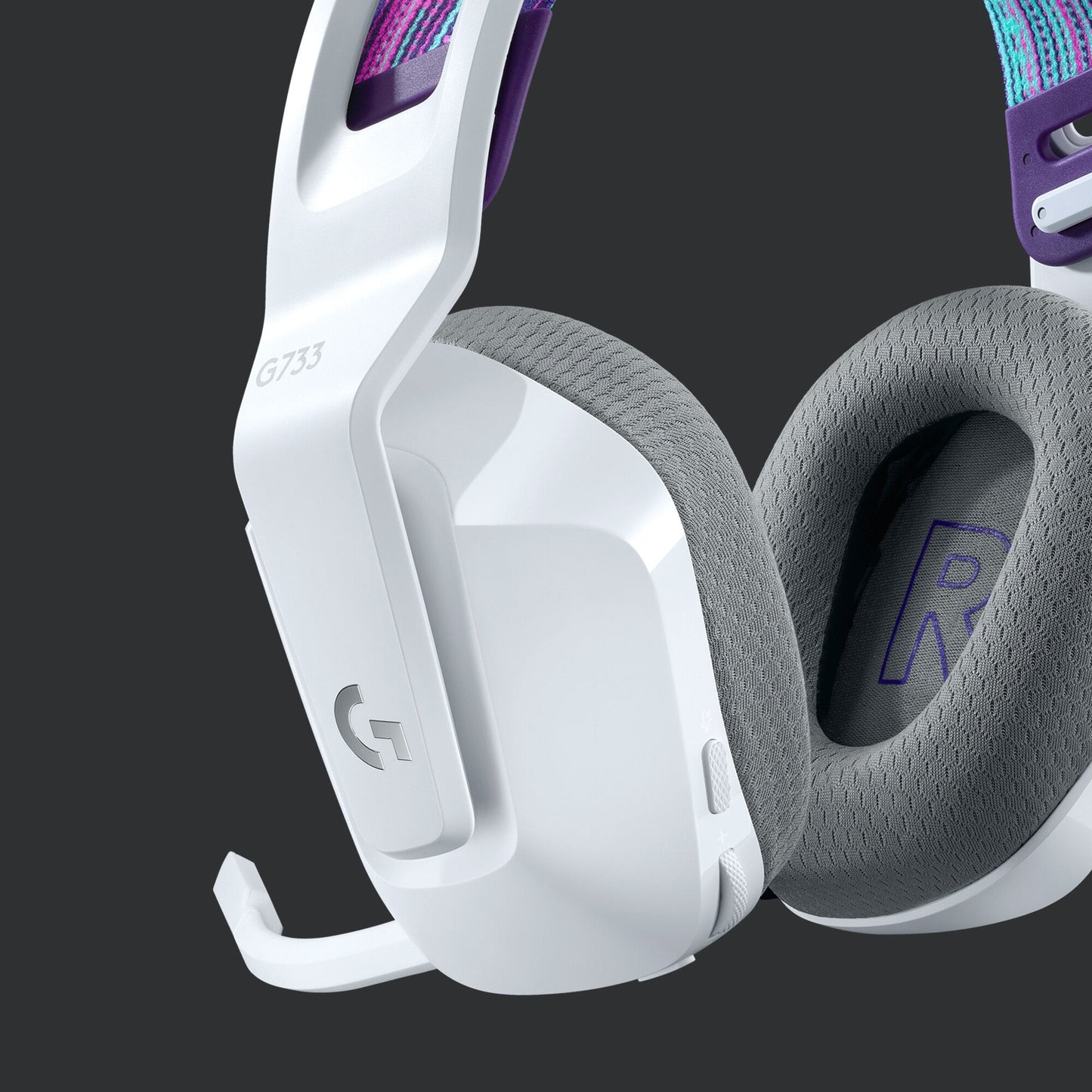 Logitech G G733 Headset Trådlös Huvudband Spela Vit