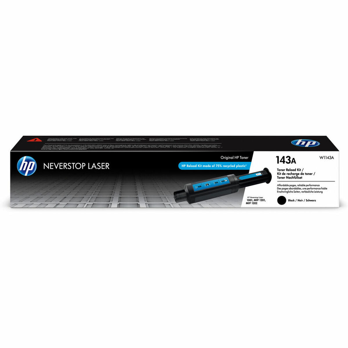 Nachfüllungstinte HP W1143A Toner Schwarz
