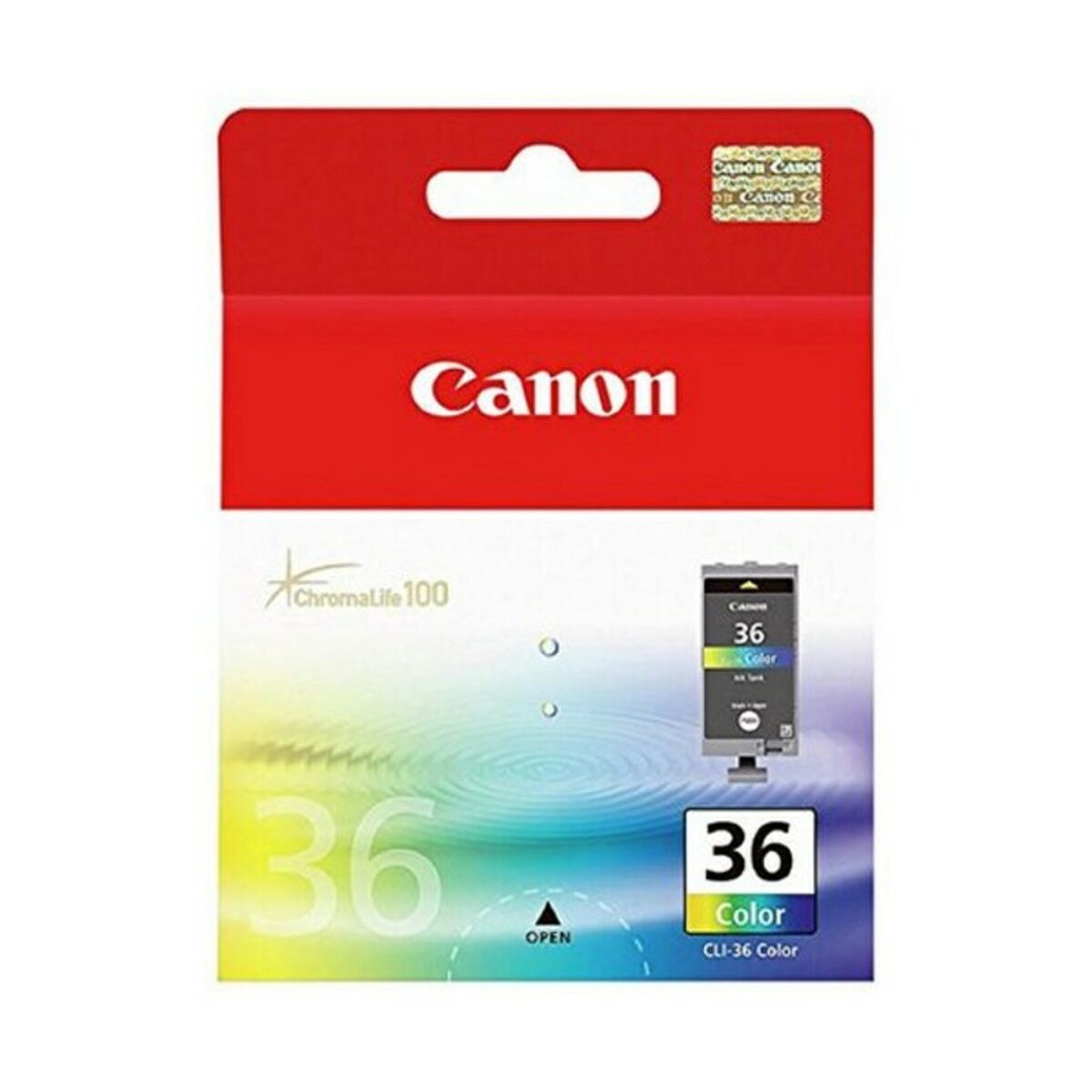 Original Tintenpatrone Canon CL-36 Gelb Türkis Magenta Dreifarbig Zyanblau/Magenta/Gelb