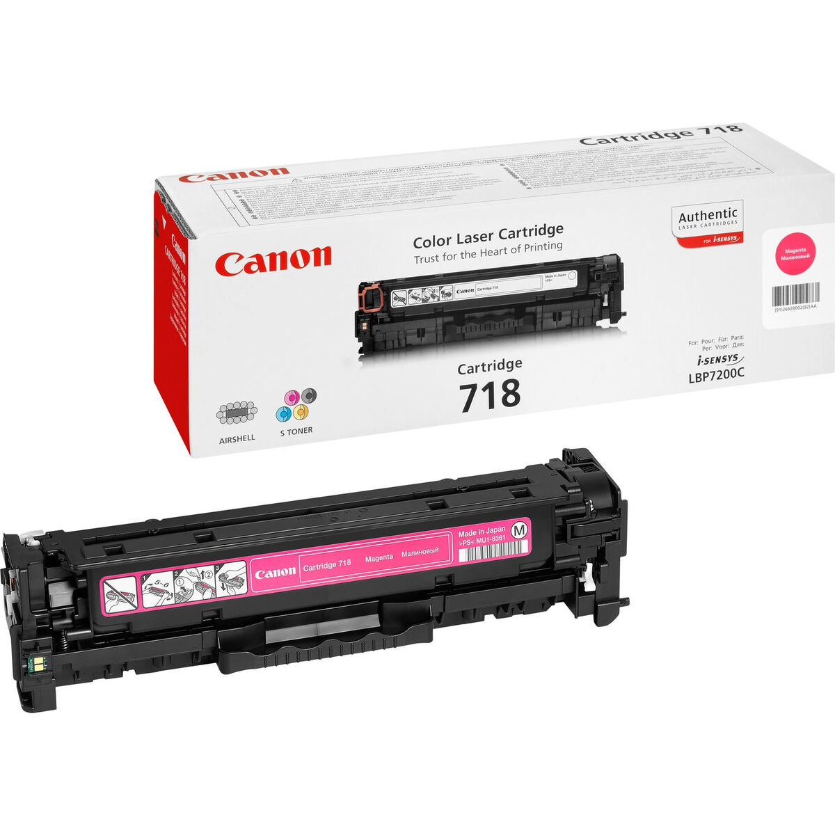 Original Toner Canon 2660B002 Schwarz Magenta (1 Stück)