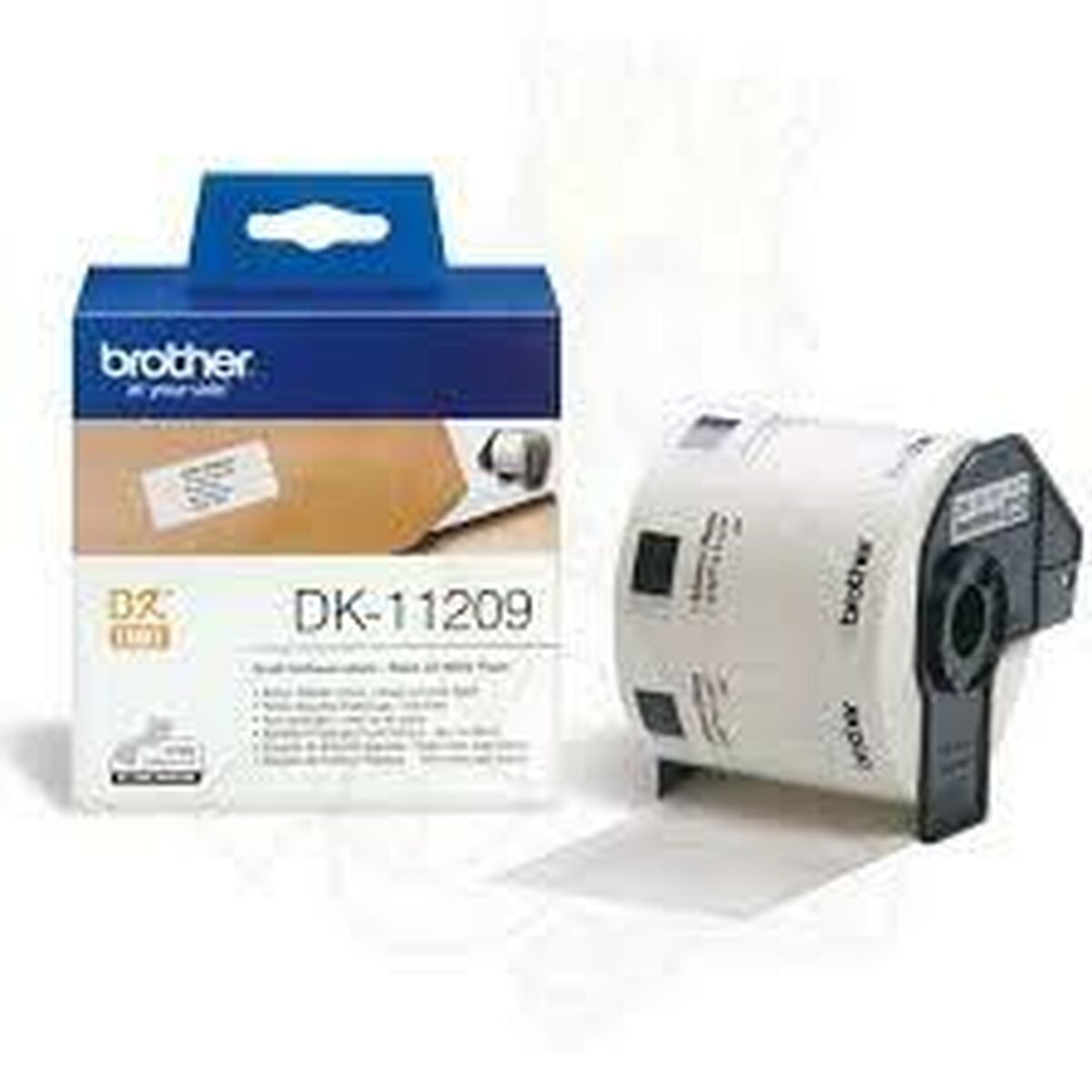 Drucker-Etiketten Brother DK-11209 Schwarz/Weiß 62 x 29 mm (3 Stück)