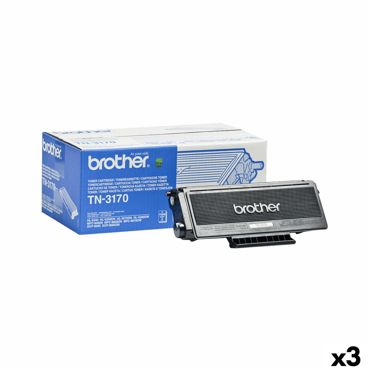 Toner Brother TN3170 Schwarz (3 Stück)