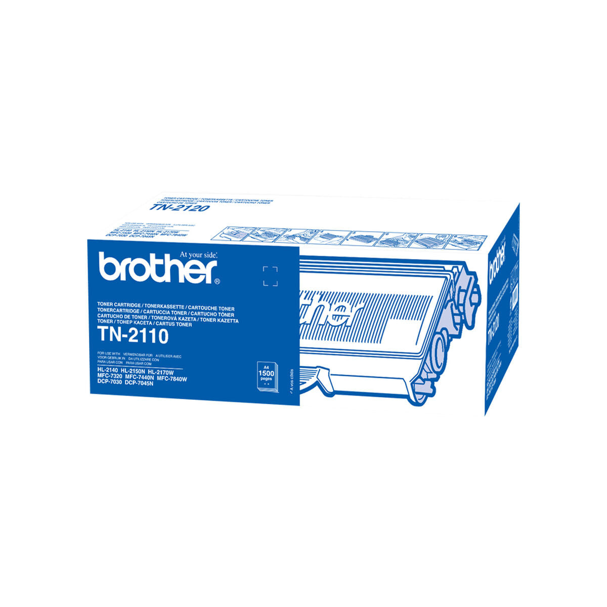 Toner Brother TN-2110 Schwarz (3 Stück)