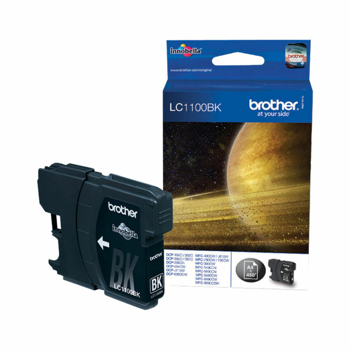Original Tintenpatrone Brother LC-1100BK  Black Ink Cartridge Schwarz