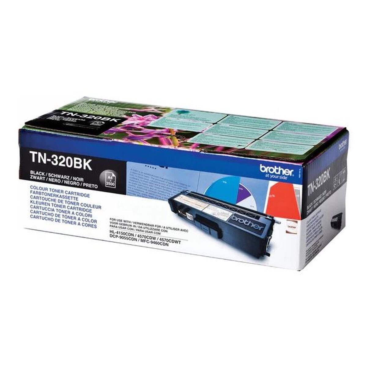Toner Brother TN320BK Schwarz (4 Stück)