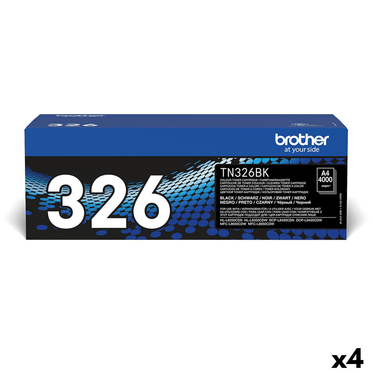 Toner Brother TN326BK Schwarz (4 Stück)