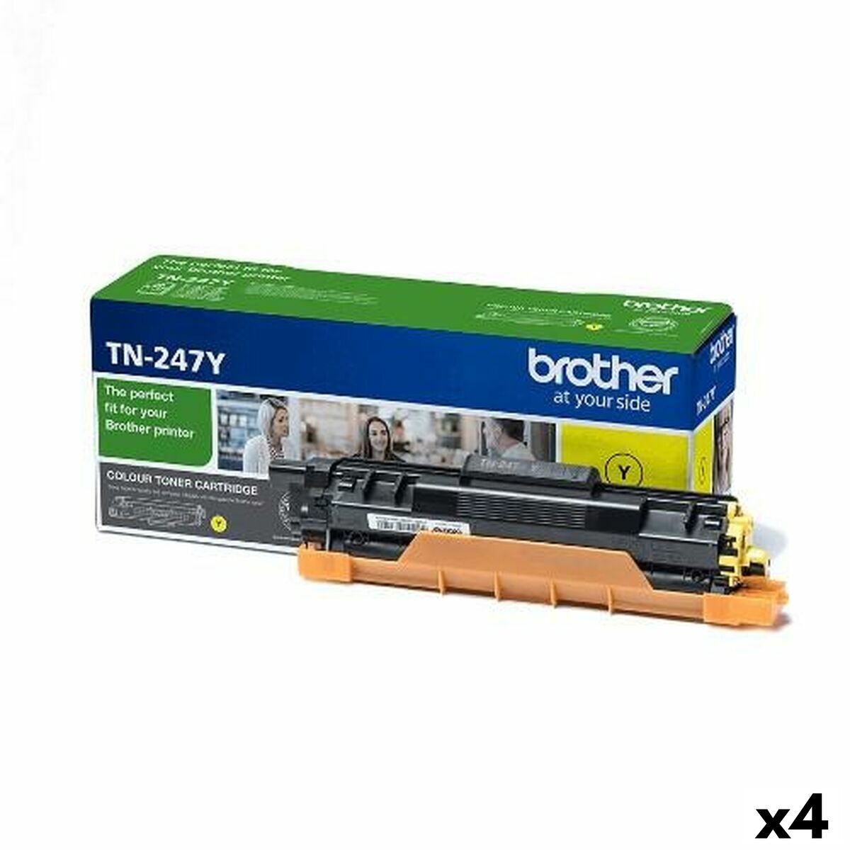Original Toner Brother HLL-3210CW, 3230CDW, 3270CDW / DCPL-3510CDW, 3550CDW / MFCL-3710CW, 3750CDW, 3770CDW Gelb (4 Stück)