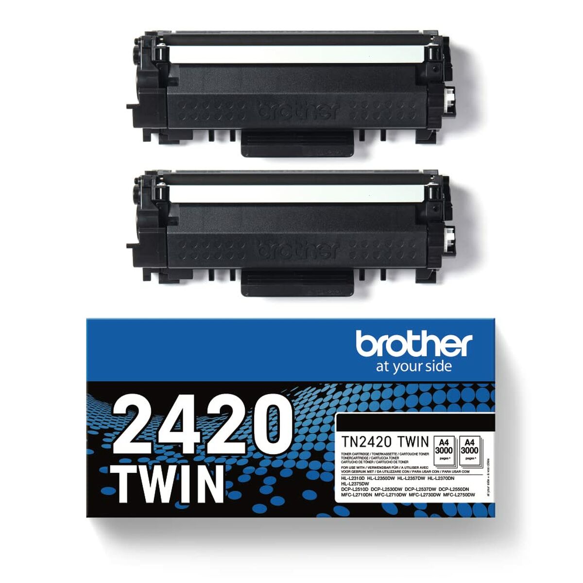 Original Tintenpatrone Brother TN2420TWIN Schwarz