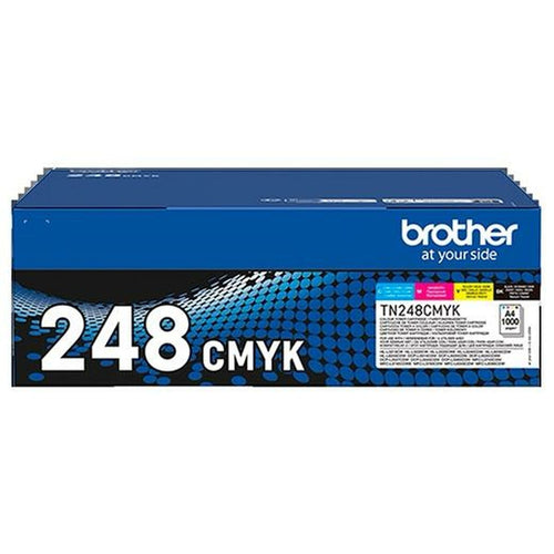 Toner Brother TN248 Gelb Blau Schwarz Magenta (2 Stück)