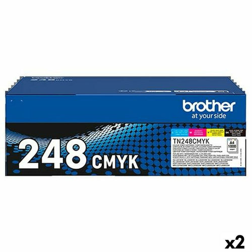Toner Brother TN248 Gelb Blau Schwarz Magenta (2 Stück)