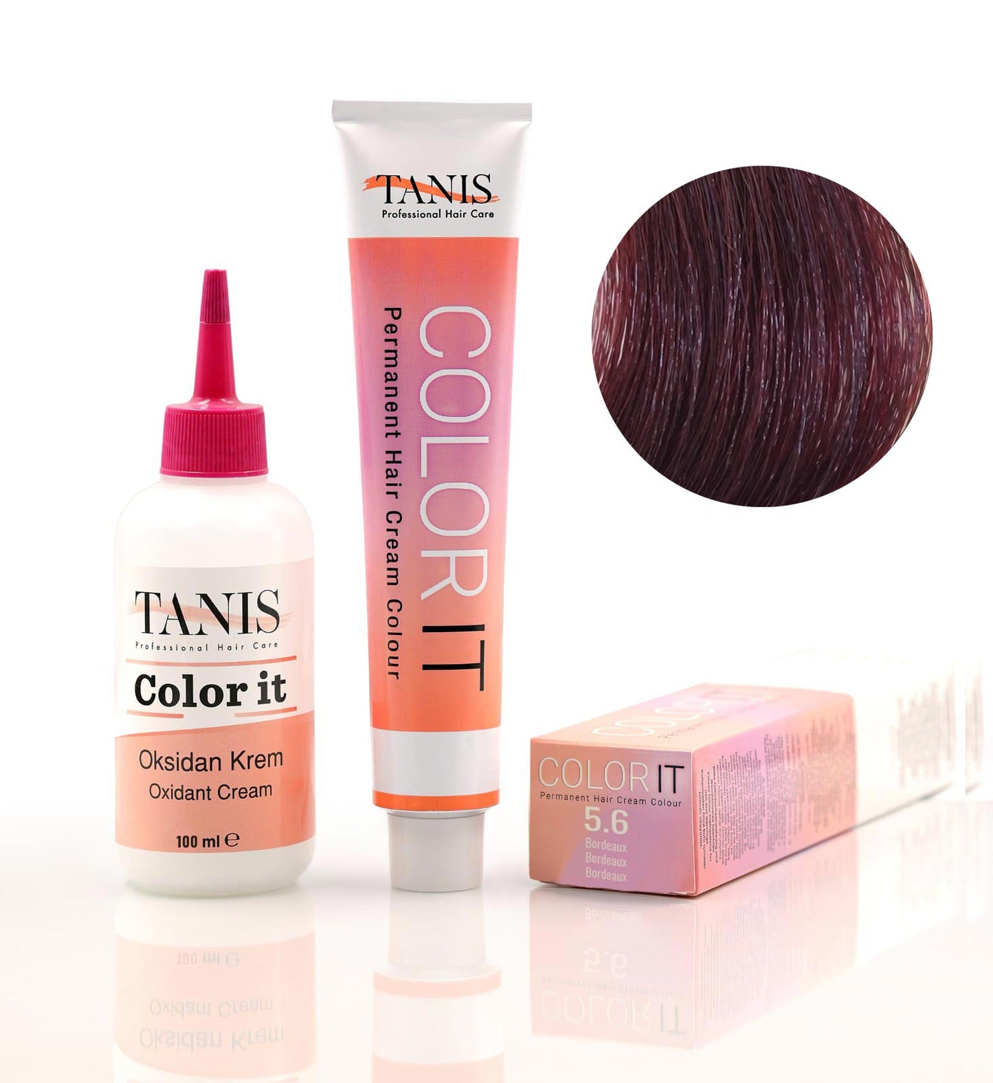 Permanente Haarfarbe COLOR-IT 5.6 Bordeaux