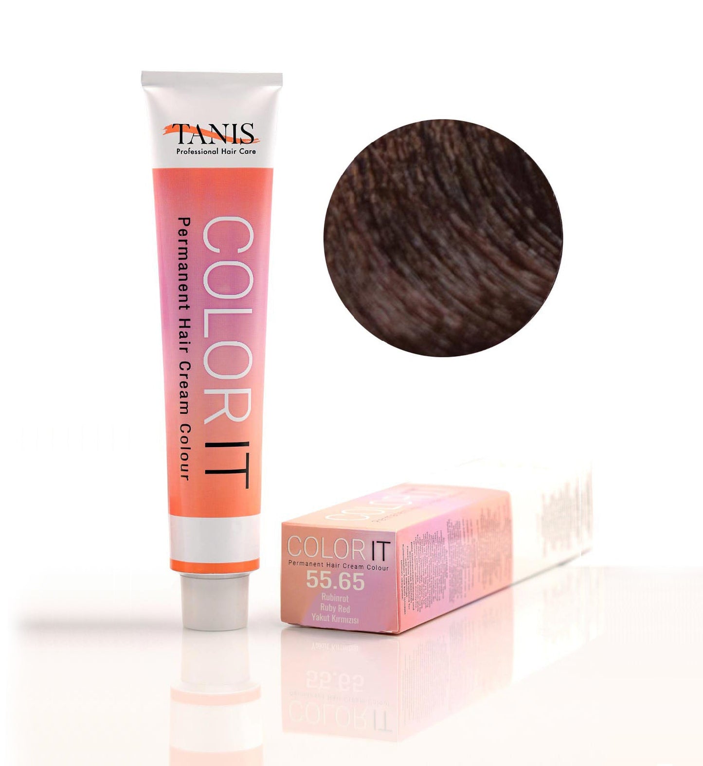 Permanente Haarfarbe COLOR-IT 55.65 Rubinrot