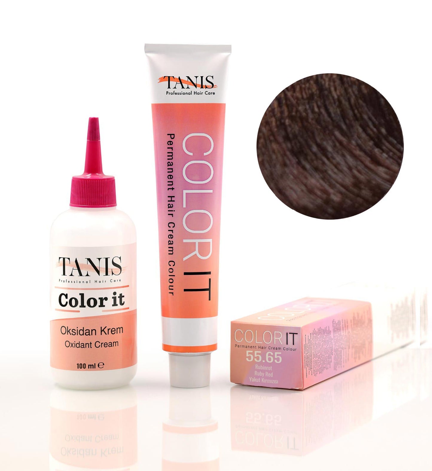 Permanente Haarfarbe COLOR-IT 55.65 Rubinrot