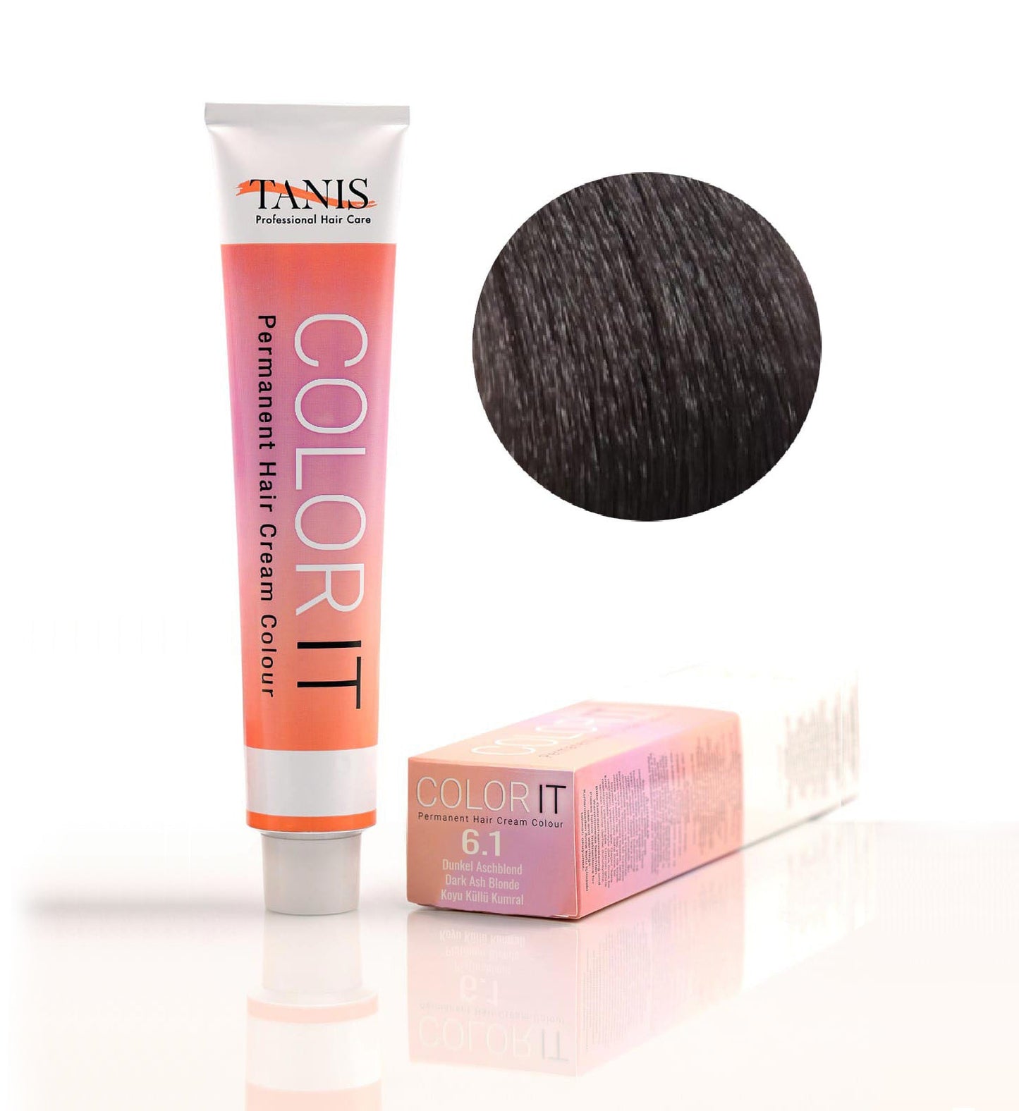 Permanente Haarfarbe COLOR-IT 6.1 Dunkelaschblond