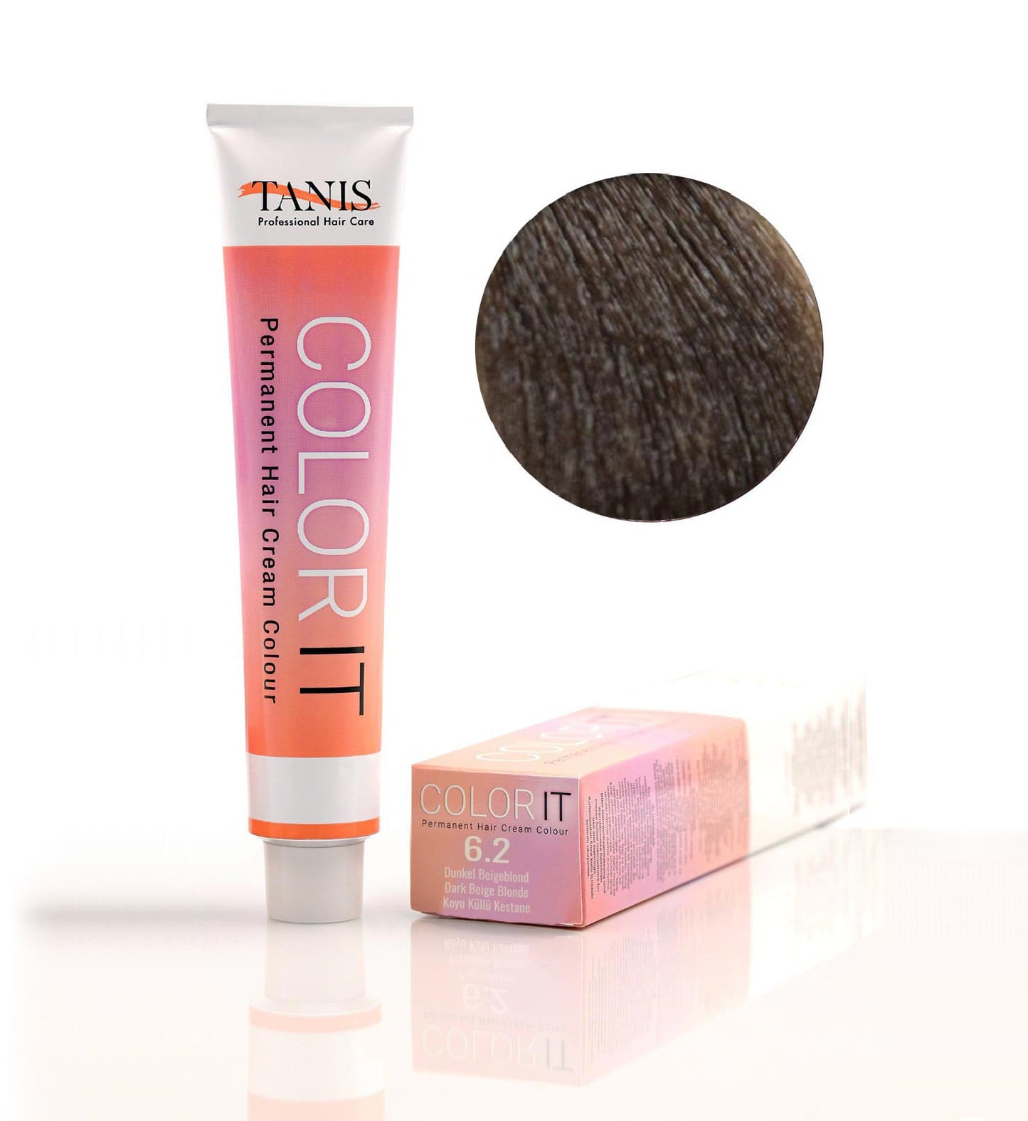 Permanente Haarfarbe COLOR-IT 6.2 Dunkel Beigeblond