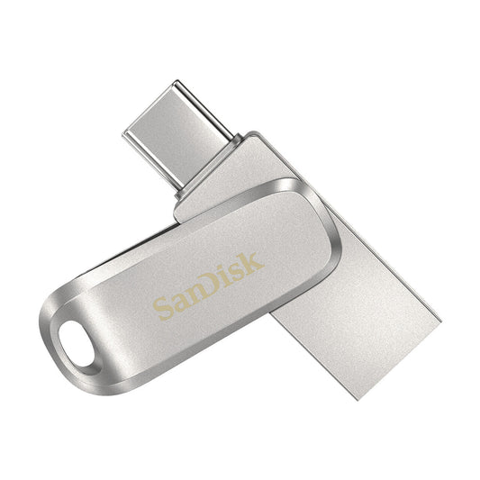 SanDisk Ultra Dual Drive Luxe USB-sticka 128 GB USB Type-A / USB Type-C 3.2 Gen 1 (3.1 Gen 1) Rostfritt stål