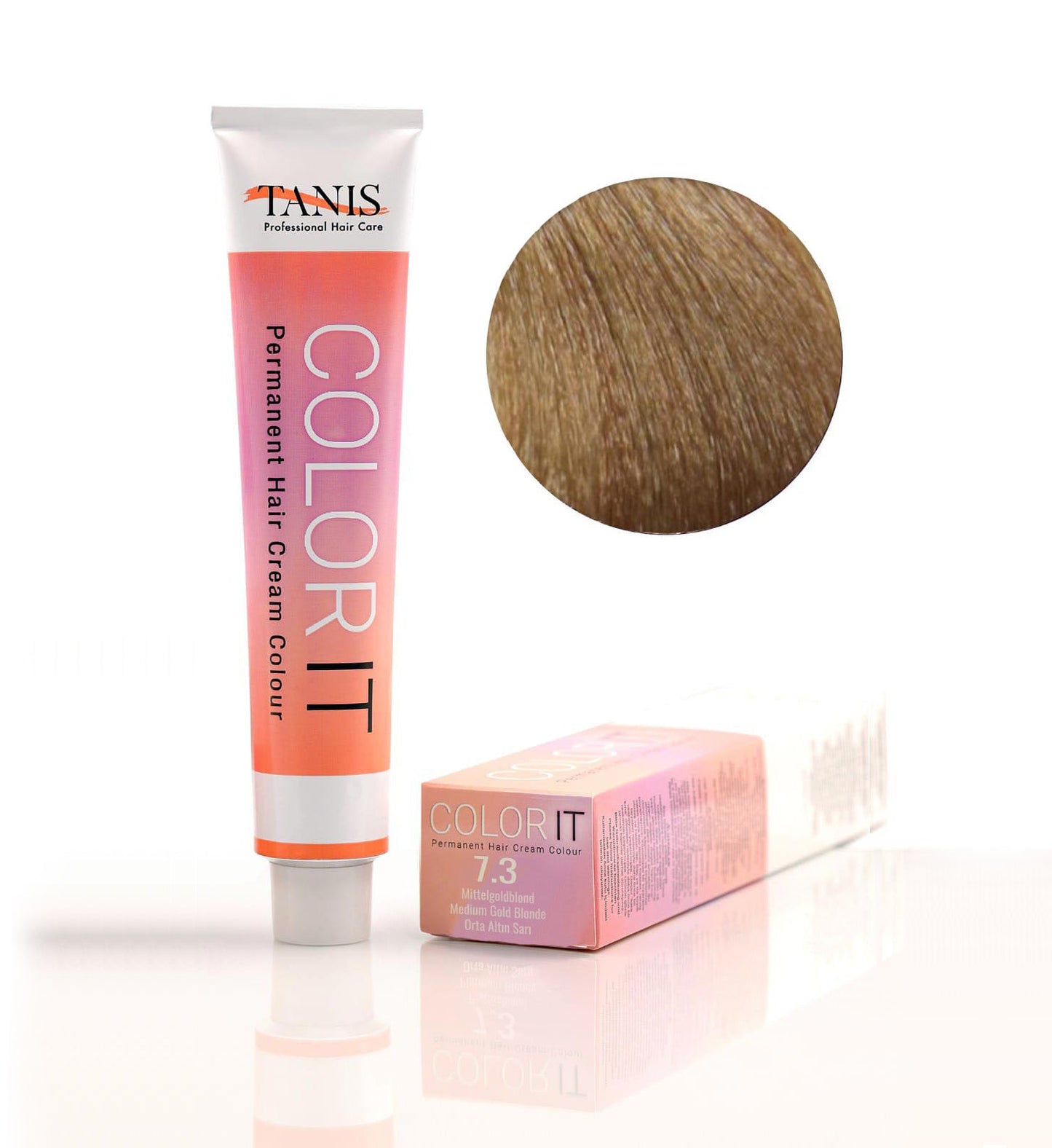 Permanente Haarfarbe COLOR-IT 7.3 Mittelgoldblond