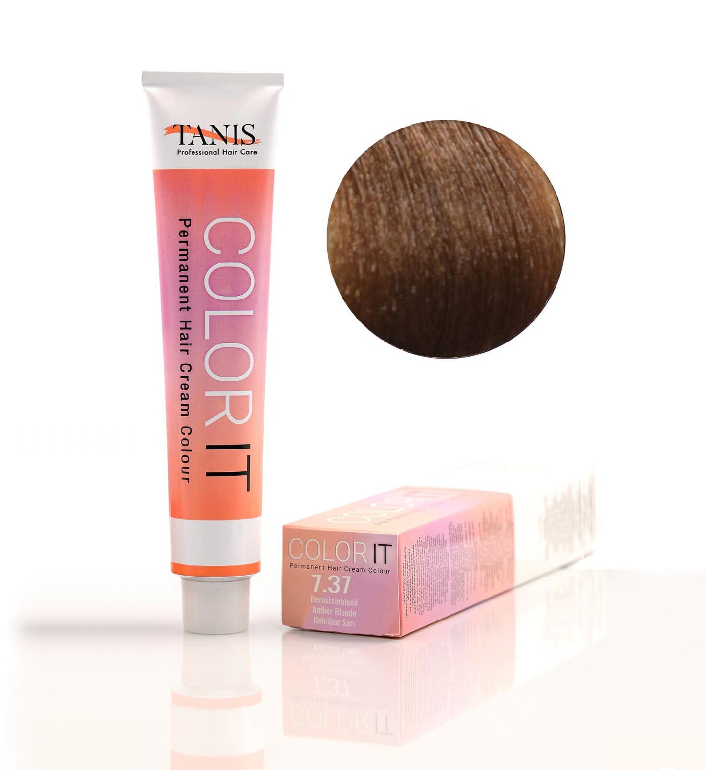 Permanente Haarfarbe COLOR-IT 7.37 Bernsteinblond