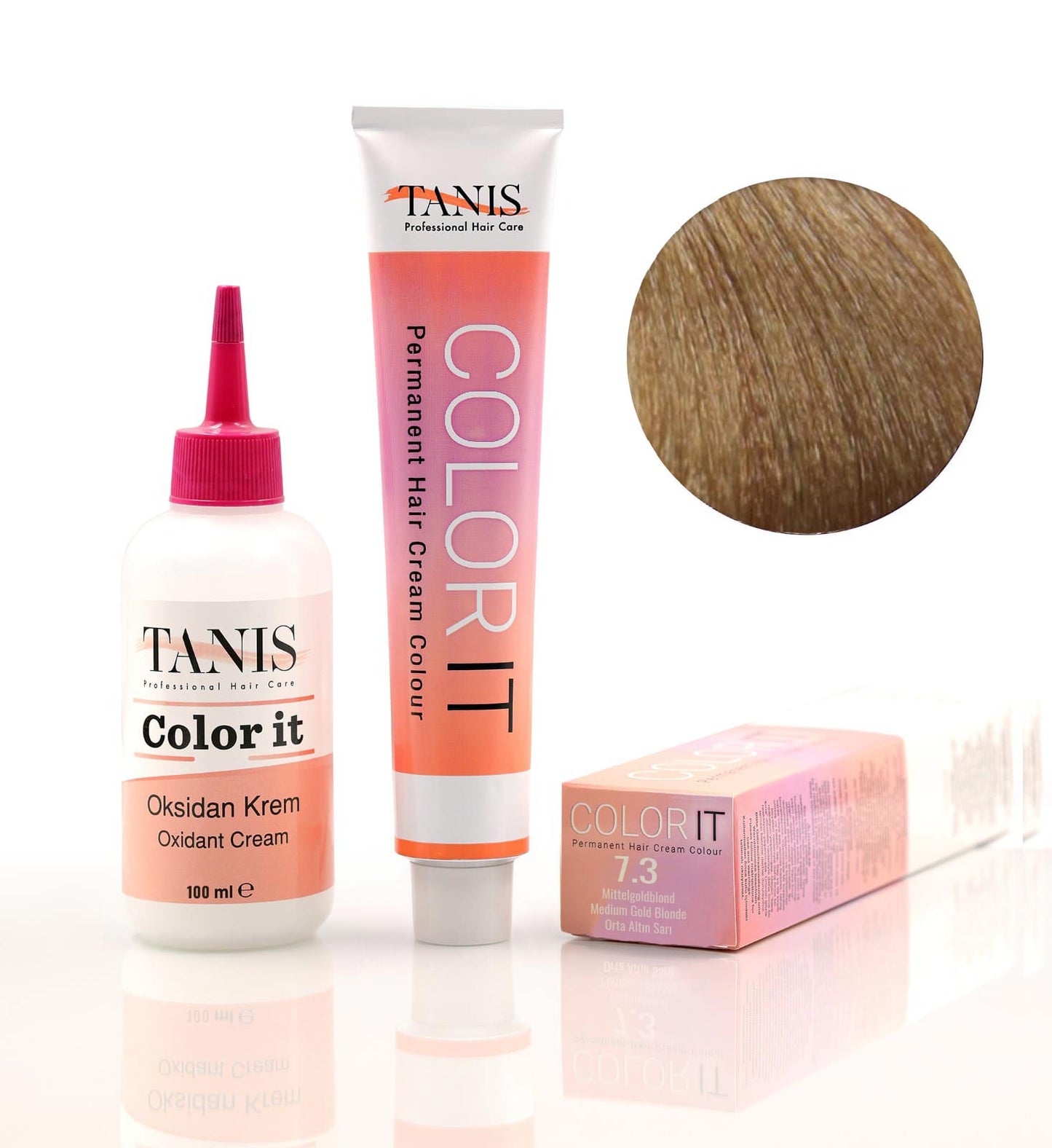 Permanente Haarfarbe COLOR-IT 7.3 Mittelgoldblond