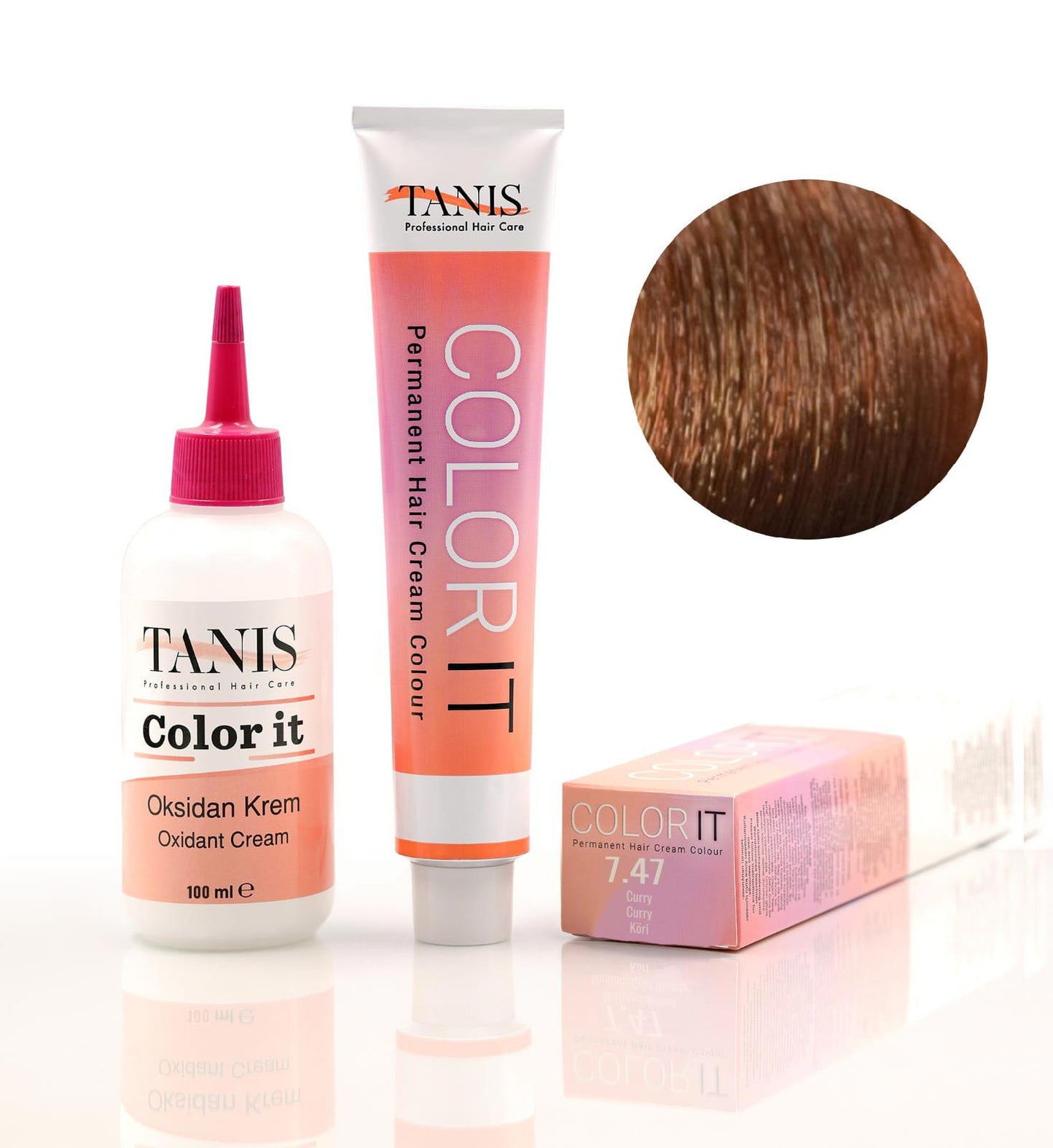 Permanente Haarfarbe COLOR-IT 7.47 Curry