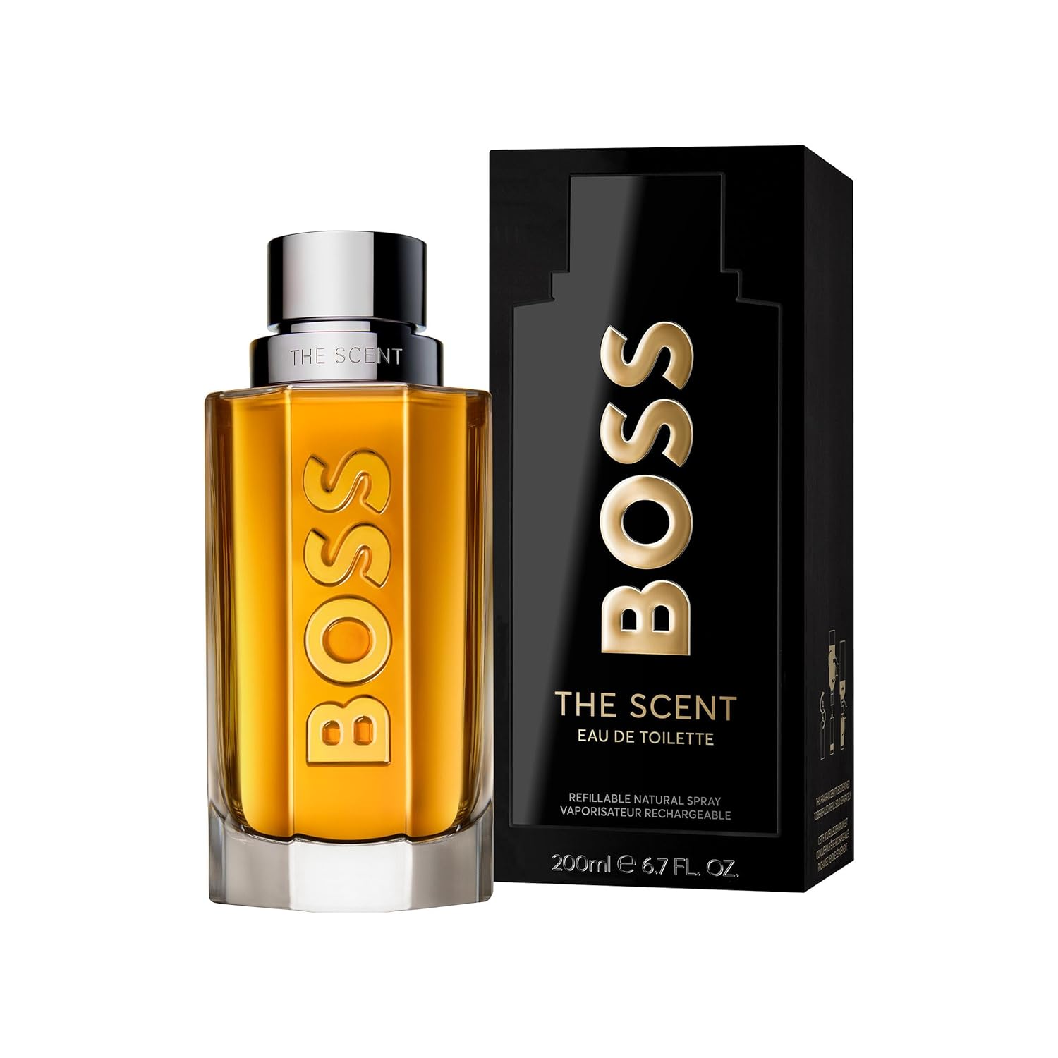 Hugo Boss The Scent Eau de Toilette – Ambery Men's Cologne – With Notes of Ginger, Manika Fruit & Leather Accords – Long Lasting Fragrance