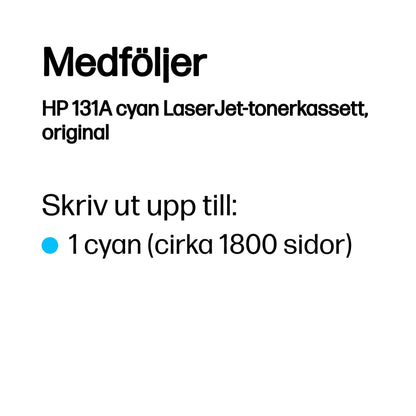 HP 131A cyan LaserJet-tonerkassett, original