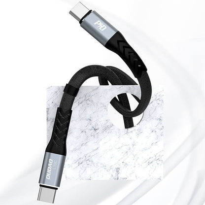 DUDAO L10C USB-C to 23cm. - Digital/Daten USB-kablar 0,23 m USB C Svart, Grå