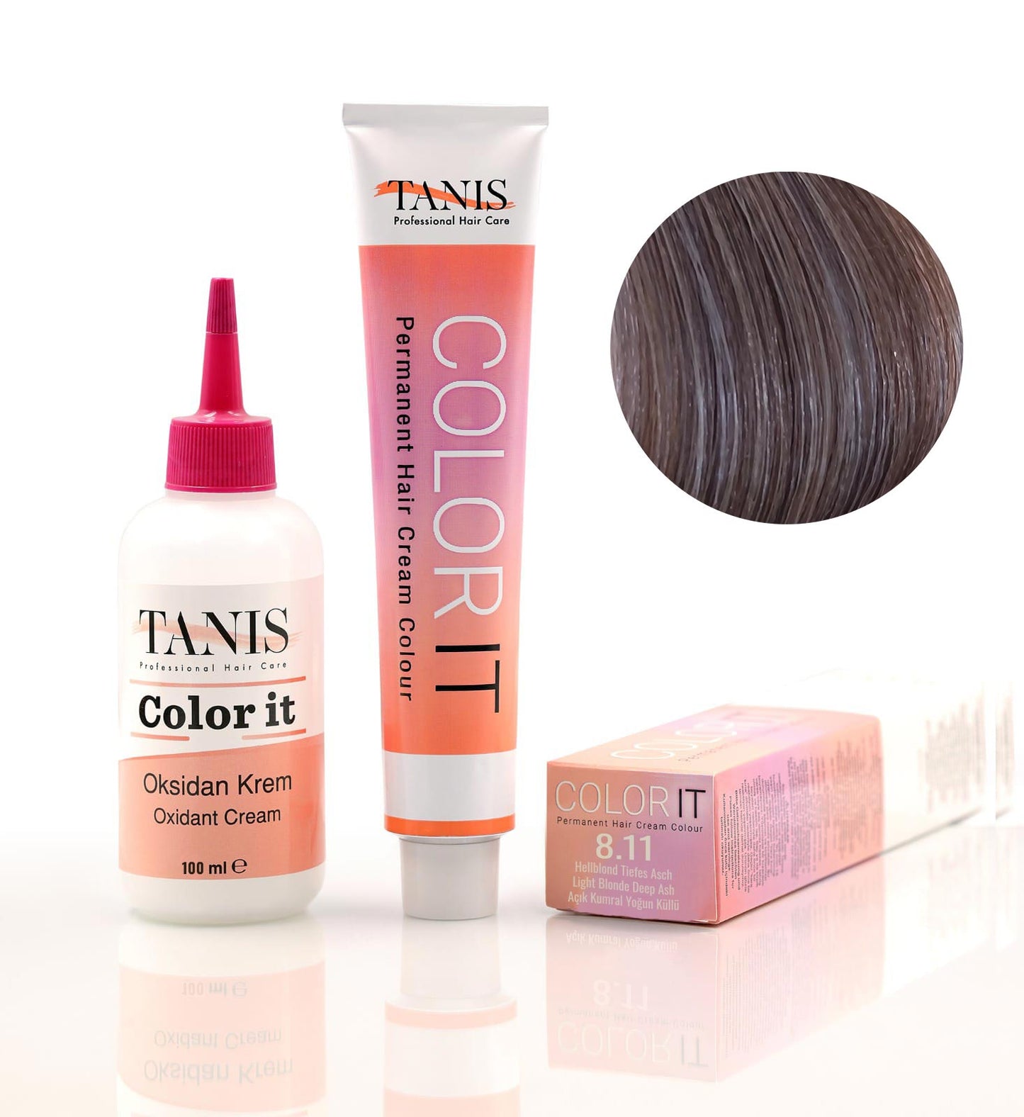 Permanente Haarfarbe COLOR-IT 8.11 Hellblond Tiefes Asch