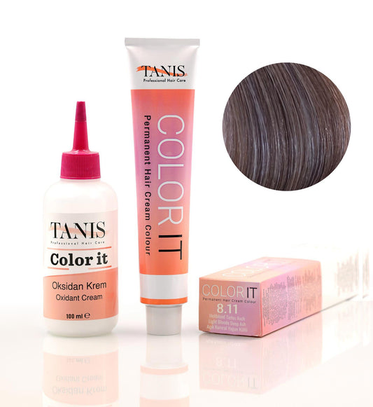 Permanente Haarfarbe COLOR-IT 8.11 Hellblond Tiefes Asch