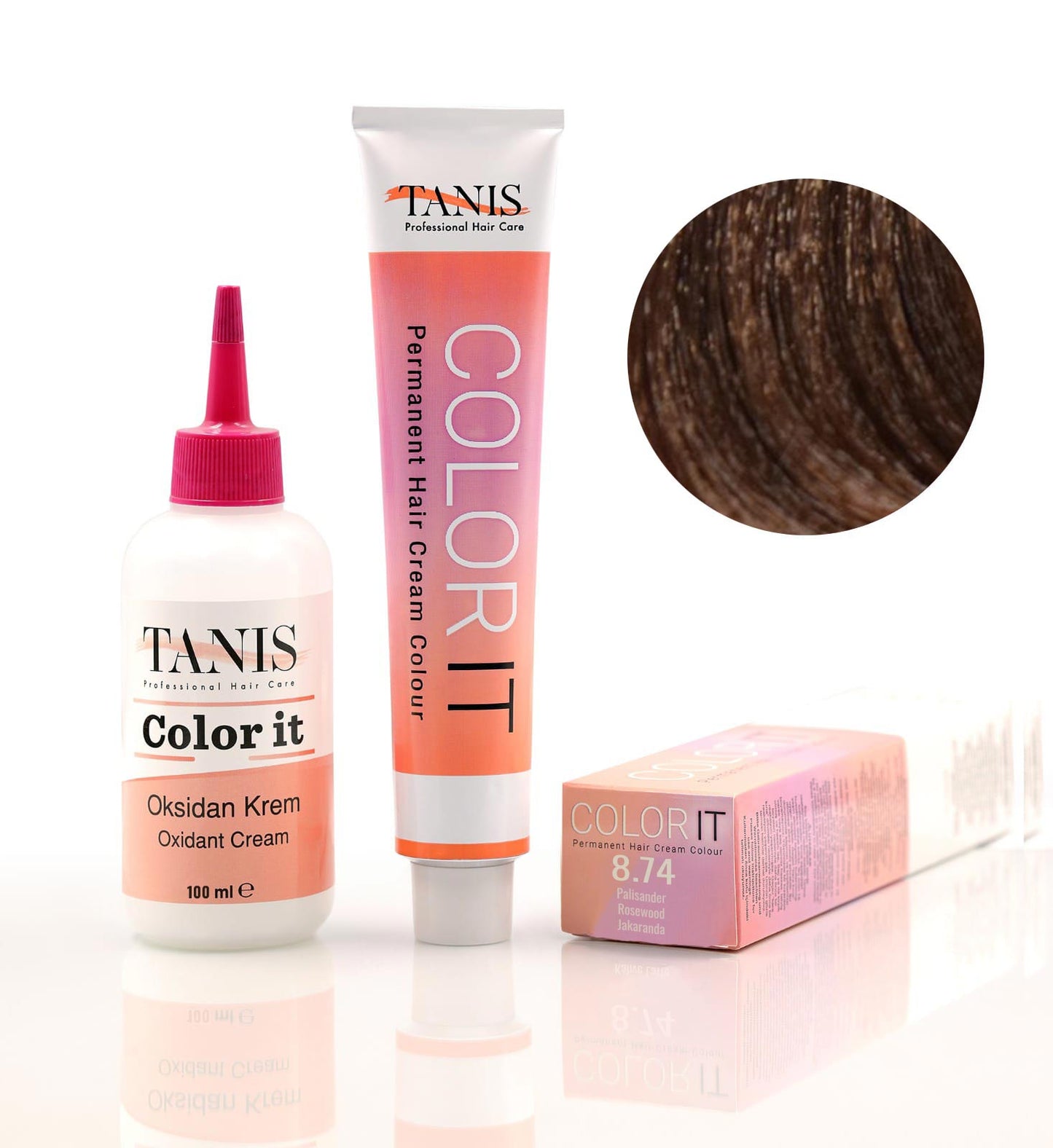 Permanente Haarfarbe COLOR-IT 8.74 Palisander