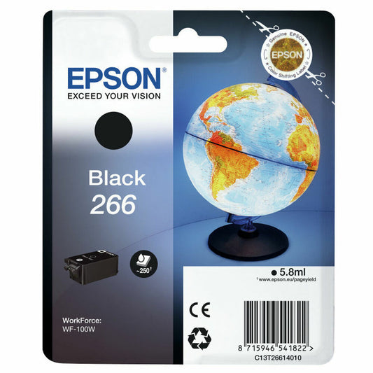 Original Tintenpatrone Epson Singlepack Black 266 ink cartridge WF-100W Schwarz Gelb