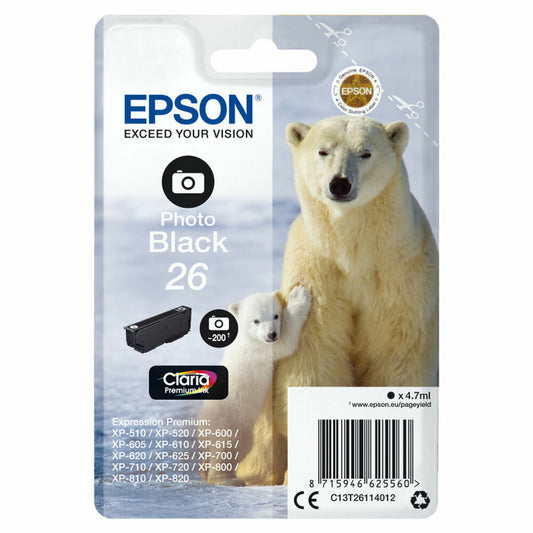 Original Tintenpatrone Epson T2611 Schwarz